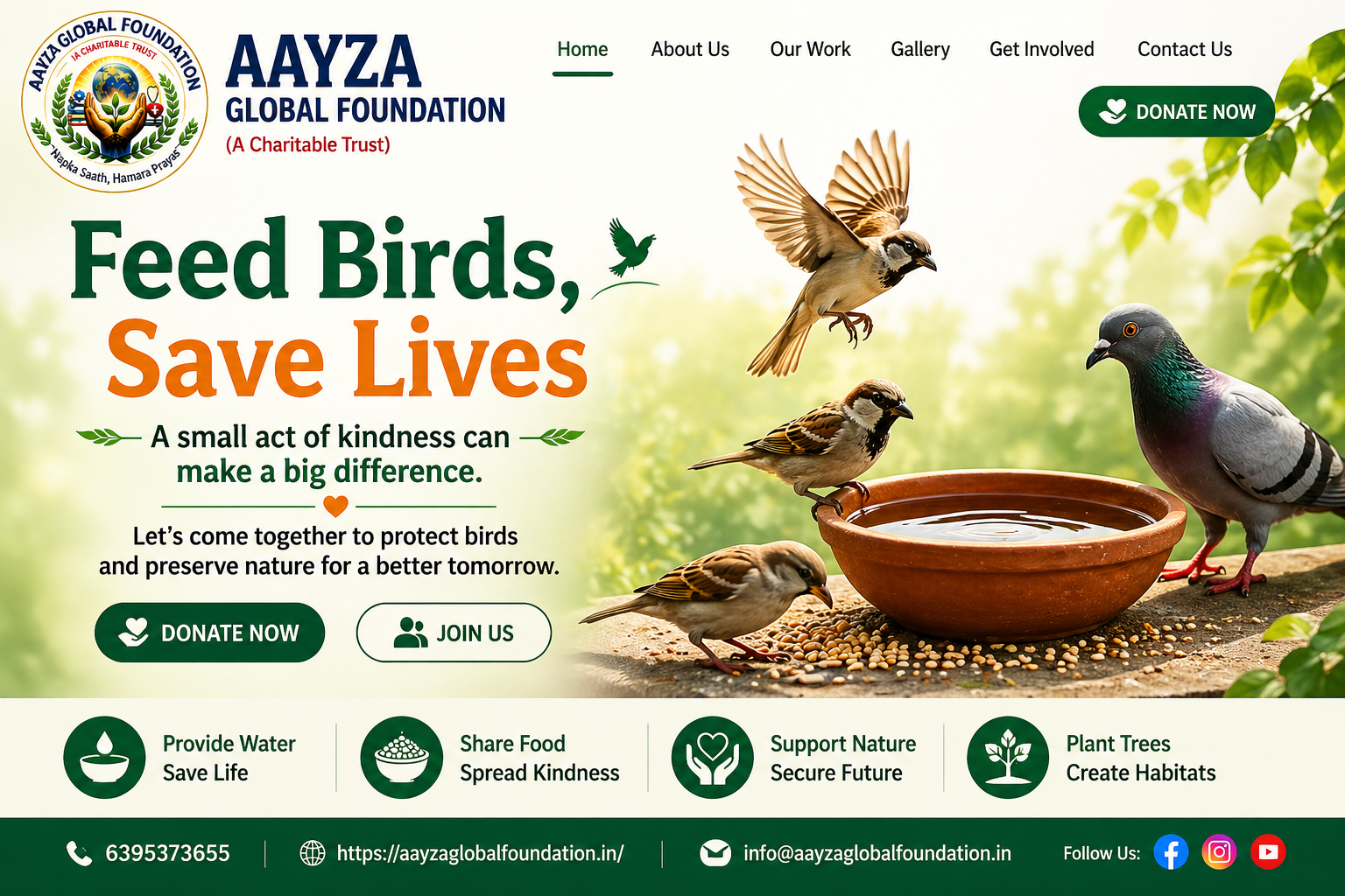 Feed Birds, Save Lives